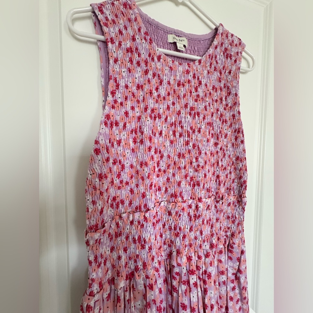 Floral Sleeveless Maxi Dress